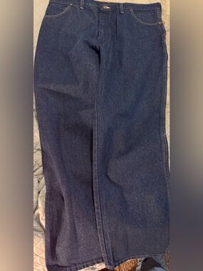 Vintage Rustler Dark Wash Straight Leg Jeans 40x32